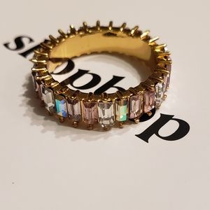 BaubleBar Alidia Irridescent Ring Size 6